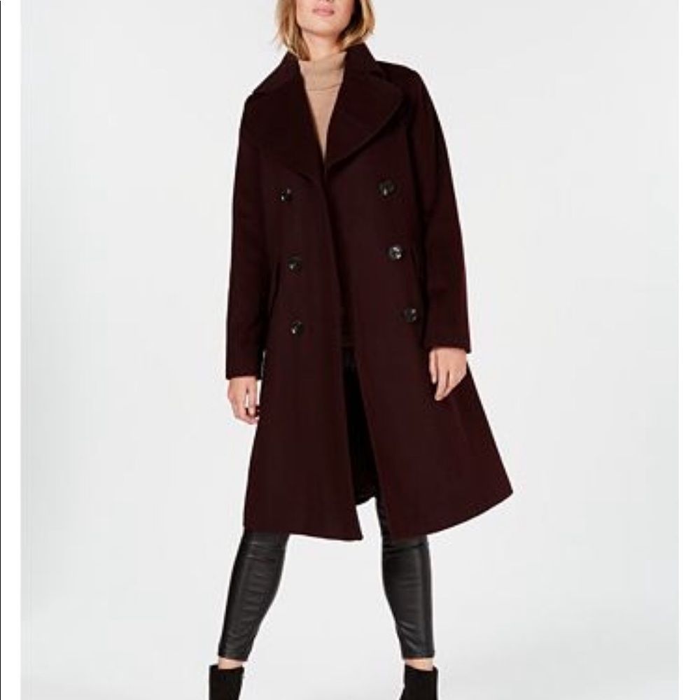 Michael Kors black wool coat